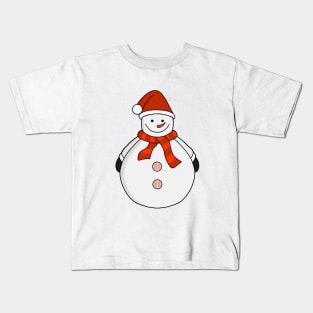 Christmas Snowman Kids T-Shirt